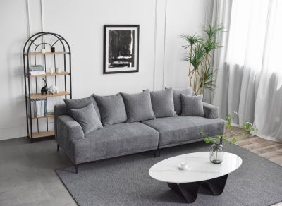 Stockholm 4-sits soffa Grå
