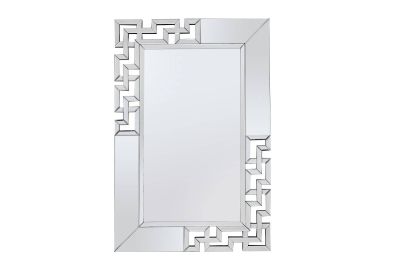 snygg väggspegel med lekfull spegelram